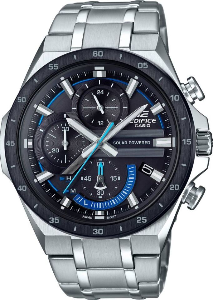 Casio Edifice EQS-920DB-1BVUDF Güneş Enerjili Erkek Çelik Kol Saati