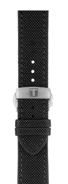 Tissot siyah kumaş kayış boynuz aralığı 21 mm T852043157