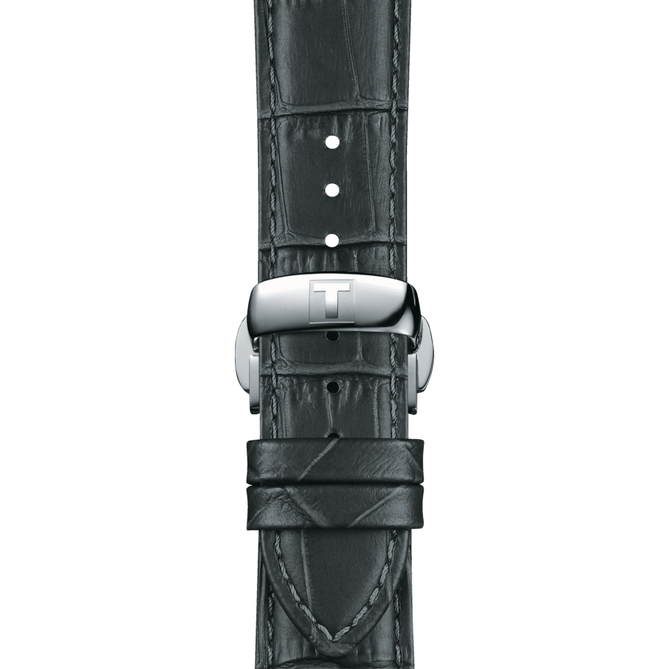 Tissot gri deri kayış boynuz aralığı 21 mm T852045750